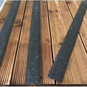 Anti Slip 50mm Heavy Duty Black GRP Decking Strips