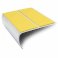 Anti Slip Aluminium Commercial Stair Edge Nosing Trim With Pvc Insert 