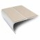 Anti Slip Aluminium Commercial Stair Edge Nosing Trim With Pvc Insert 