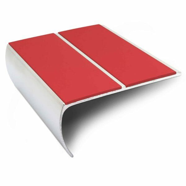 Anti Slip Aluminium Commercial Stair Edge Nosing Trim With Pvc Insert 