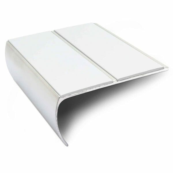 Anti Slip Aluminium Commercial Stair Edge Nosing Trim With Pvc Insert 