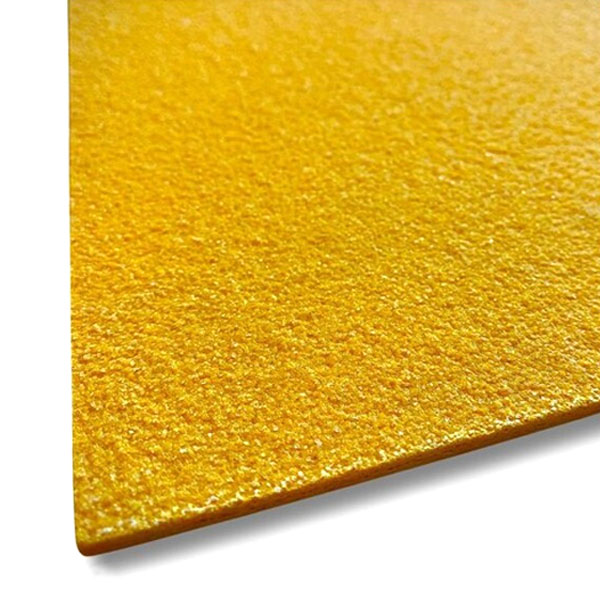 Anti-Slip Fibreglass Yellow Sheet Plate GRP Panels For Wet Areas