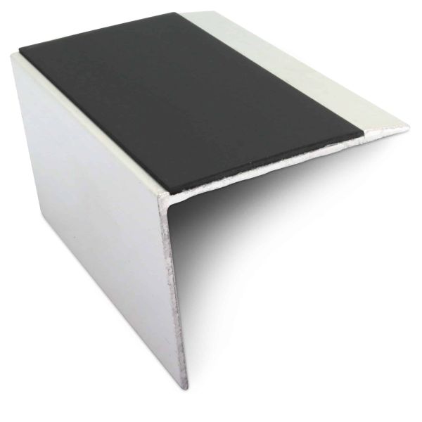 Anti Slip Aluminium Stair Nosing Edge Trim With Pvc Insert DDA Compliant 