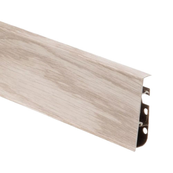 Ash Baltimore PVC Skirting Board & Accessories with Cable Cover and Flexible Edges 