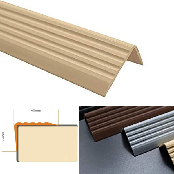 Self Adhesive Stair Nosing Bullnose Rubber Angle Step Edge Profile