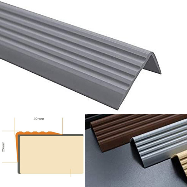 Self Adhesive Stair Nosing Bullnose Rubber Angle Step Edge Profile