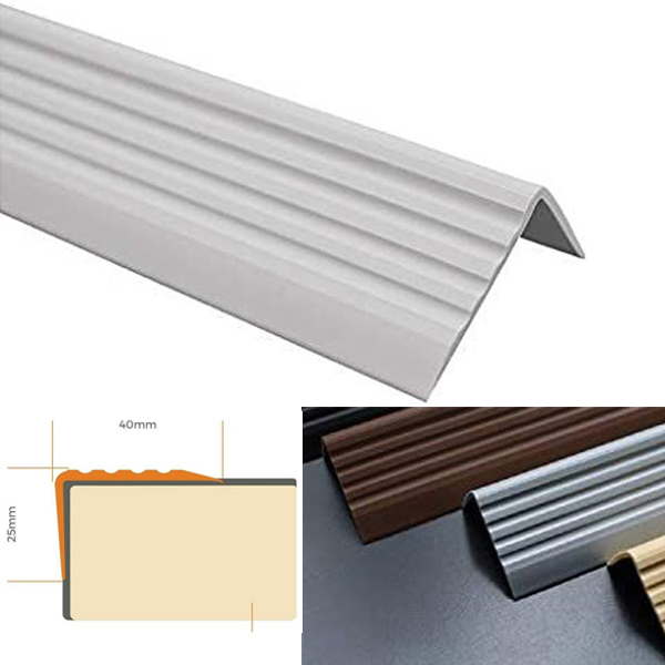 Self Adhesive Stair Nosing Bullnose Rubber Angle Step Edge Profile