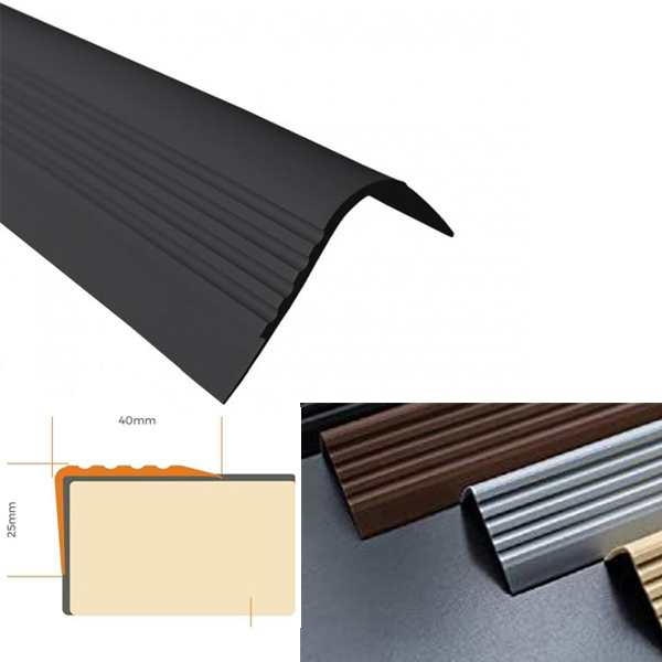 Self Adhesive Stair Nosing Bullnose Rubber Angle Step Edge Profile