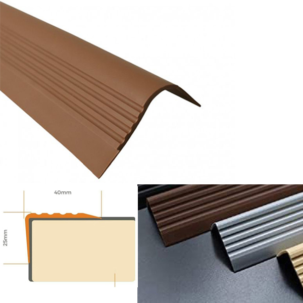 Self Adhesive Stair Nosing Bullnose Rubber Angle Step Edge Profile