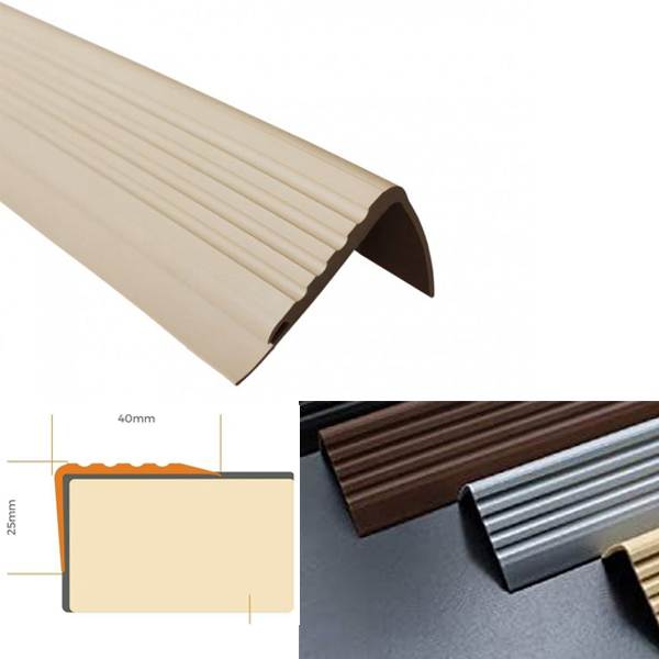 Self Adhesive Stair Nosing Bullnose Rubber Angle Step Edge Profile