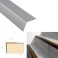 Non Slip Bullnose Stair Nosing Rubber Angle Step Edge Trim