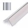 PVC Chrome Silver Effect Internal Angle Wall Cladding Trim - 2.45m