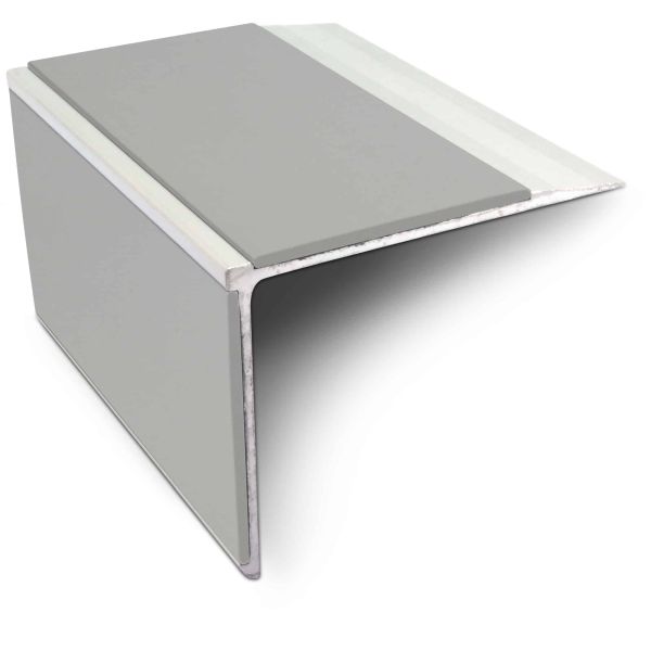 Aluminium Non Slip Commercial Stair Nosing Edge Trim With Pvc Insert