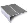 Aluminium Commercial Stair Nosing Edge Trim Anti Slip PVC Insert 