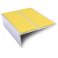 Aluminium Commercial Stair Nosing Edge Trim Anti Slip PVC Insert 