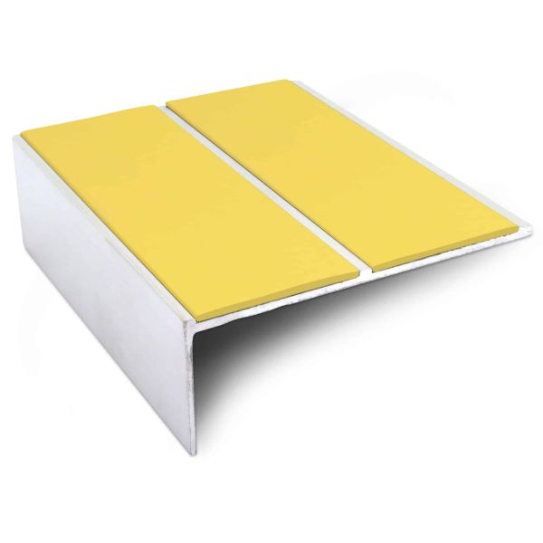 Anti Slip Aluminium Commercial Stair Nosing Edge Trim With Pvc Insert 