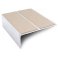 Anti Slip Aluminium Commercial Stair Nosing Edge Trim With Pvc Insert 