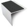 Aluminium Commercial Stair Nosing Anti Slip Edge Trim With Pvc Insert 