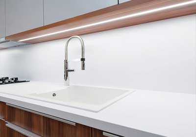 Range of finishing and protection accessories including trims, nosings, and corner guards