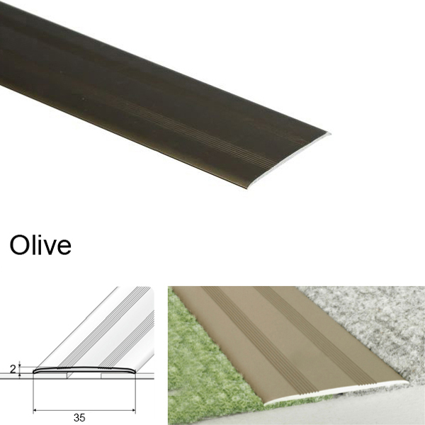 Self Adhesive Flat Aluminium Door Thresholds Floor Trim