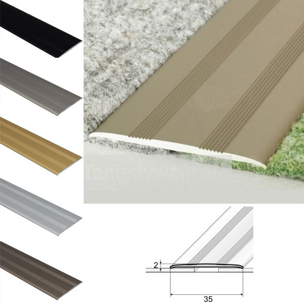 Self Adhesive Flat Aluminium Door Thresholds Floor Trim