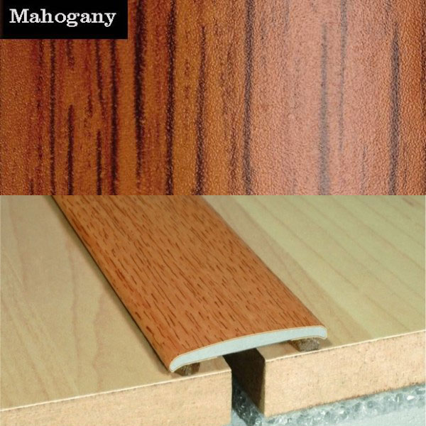 Self Adhesive Flat Aluminium Wood Effect Door Floor Threasholds 