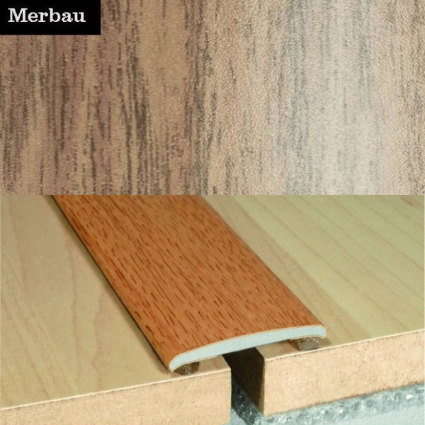 Self Adhesive Flat Aluminium Wood Effect Door Floor Threasholds 