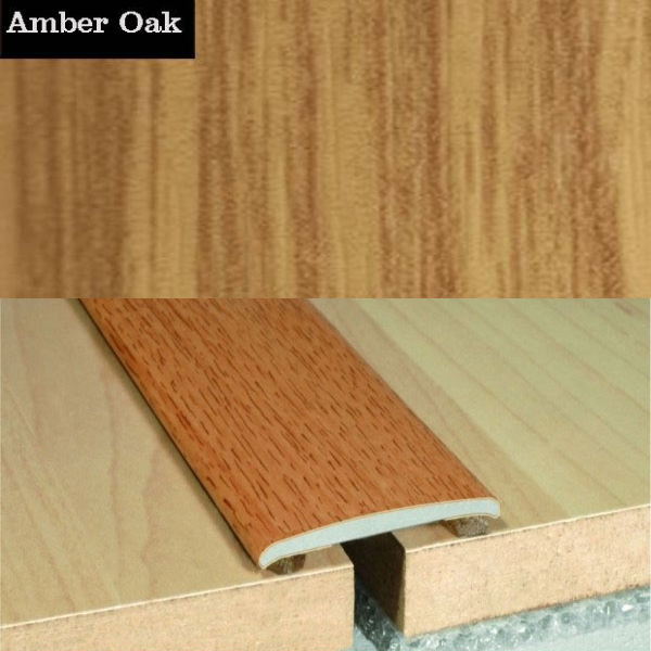 Self Adhesive Flat Aluminium Wood Effect Door Floor Threasholds 