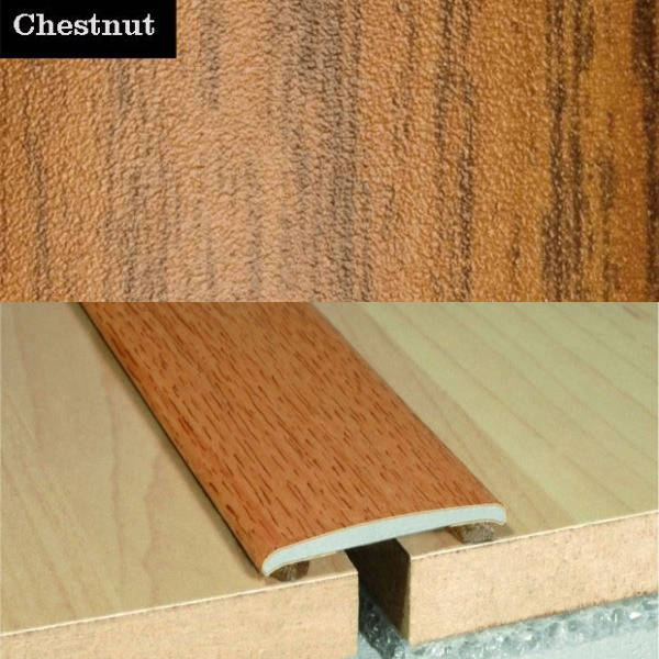 Self Adhesive Flat Aluminium Wood Effect Door Floor Threasholds 