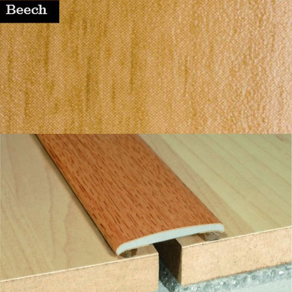 Self Adhesive Flat Aluminium Wood Effect Door Floor Threasholds 