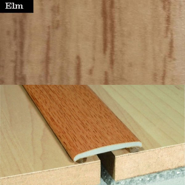 Self Adhesive Flat Aluminium Wood Effect Door Floor Threasholds 