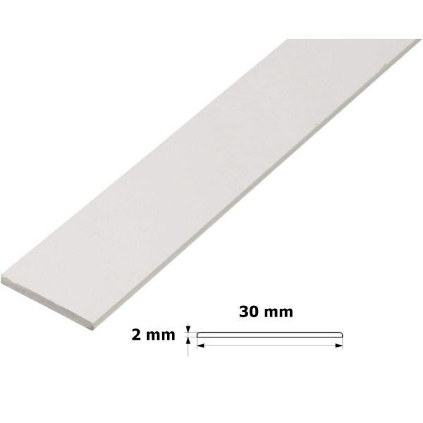 PVC White Flat BAR Trim Door Window Architrave Cover Strip