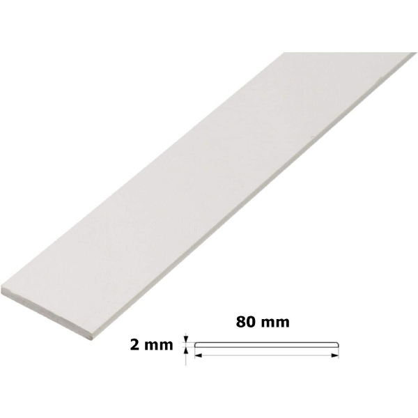 PVC White Flat BAR Trim Door Window Architrave Cover Strip