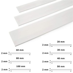 PVC White Flat BAR Trim Door Window Architrave Cover Strip