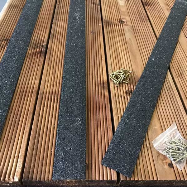 GRP 1000mm Anti Slip Fiberglass Decking Strips - Pack of 20