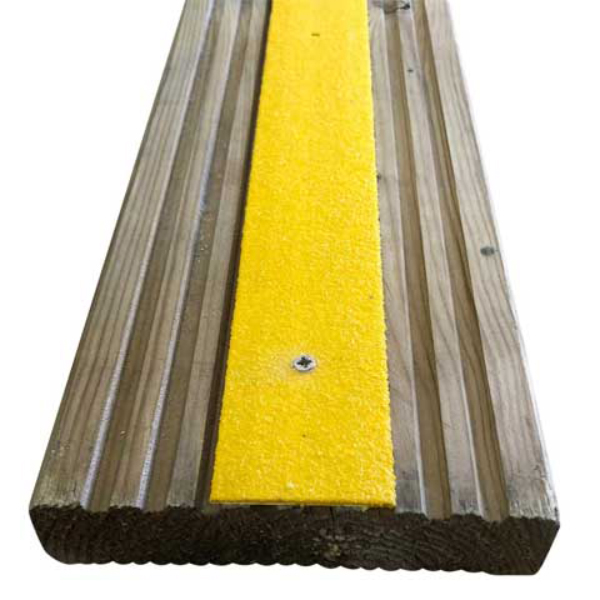 GRP 1000mm Anti Slip Fiberglass Decking Strips - Pack of 6