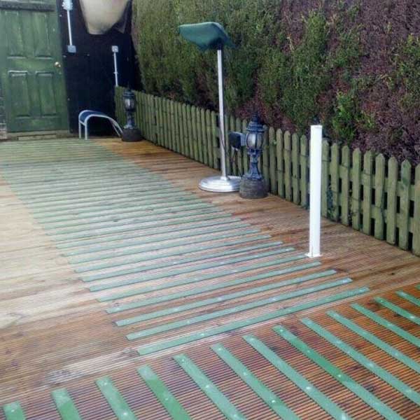 GRP 1000mm Anti Slip Fiberglass Decking Strips - Pack of 6