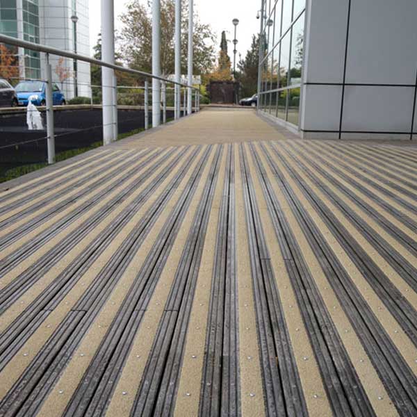 GRP 1000mm Anti Slip Fiberglass Decking Strips - Pack of 6