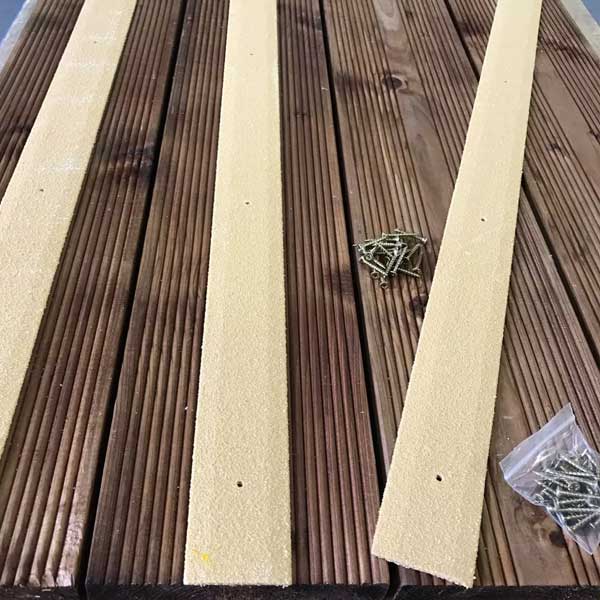 GRP 1000mm Anti Slip Fiberglass Decking Strips - Pack of 6