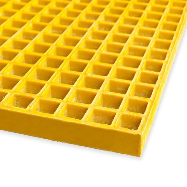 Heavy Duty Non Slip Yellow GRP Walkway Grating 