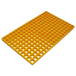 Heavy Duty Non Slip Yellow GRP Walkway Grating 