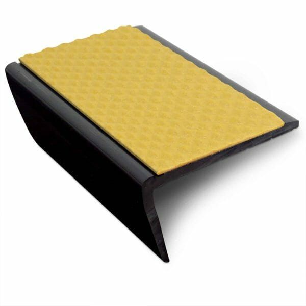 Heavy Duty Tredsafe Hard Node PVC Non Slip Stair Nosing 63 x 35mm