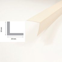 Ivory Plastic PVC Corner 90 Degree Angle Trim 1m Long