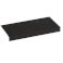 Non Slip Black Heavy Duty Medium Grit Stair Tread - 55mm x 345mm 