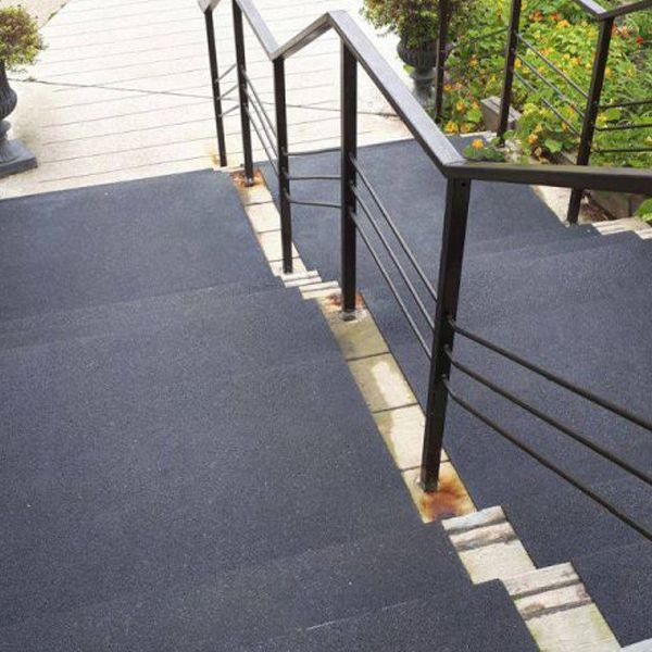 Non Slip Black Heavy Duty Medium Grit Stair Tread - 55mm x 345mm 