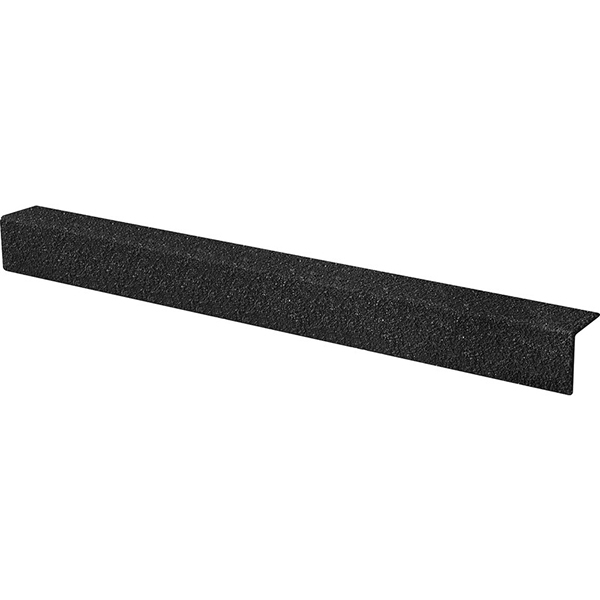 Non-Slip 55mm x 55mm Medium Grit GRP Black Stair Nosing Cover 