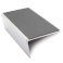 Non Slip Aluminium Commercial Stair Nosing Edge Trim With Pvc Insert 