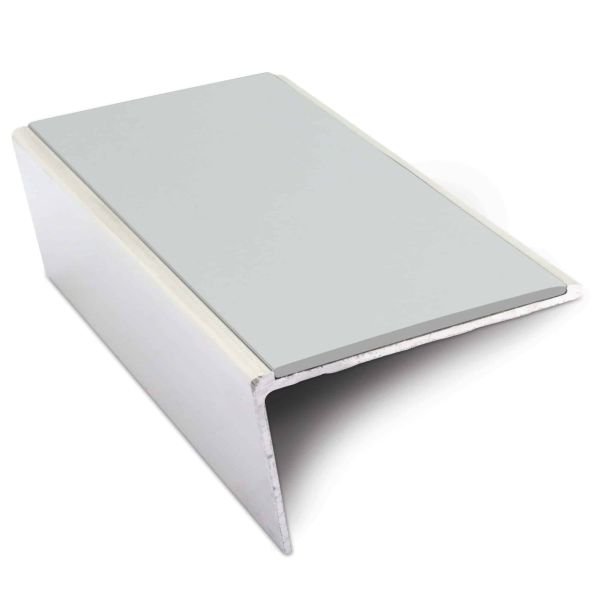 Non Slip Aluminium Commercial Stair Nosing Edge Trim With Pvc Insert 