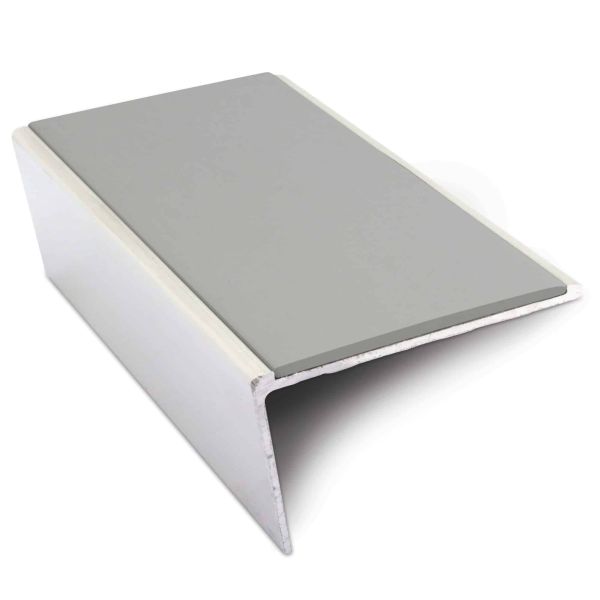 Non Slip Aluminium Commercial Stair Nosing Edge Trim With Pvc Insert 