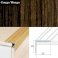 Aluminium Anti Slip Self Adhesive Wood Effect Stair Nosing Edge Trim 